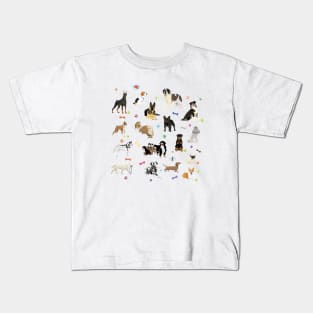 Various Dogs Pattern Kids T-Shirt